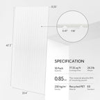 Olanglab Acoustic Wall Panels 10 Pack, 48 x 24 per Acoustic Panels Sound Absorbing, Decorative Sound Panels for Home Studio and Office, White