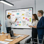 Magnetic Whiteboard 60x36 Inches Black Aluminum Frame, Large Wall Mount White Board Modern Aesthetic Dry Erase Board for Home Office Decor, Creative Studio