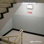 iSYFIX Exit Signs 2 Pack 12x4 Inch with Directional Down Arrows - Rust Free Aluminum, Laminated for UV, Weather, Scratch Resistance - Ideal for Offices, Schools, Theaters, Restaurants