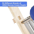 SimCos 18 Gauge 1/4" Narrow Crown Staples, Galvanized Upholstery Staples for 18 GA Pneumatic or Electric Stapler or Staple Gun (1/2"+5/8"+3/4"+1"+1 1/4"+1 1/2"-4600pcs)