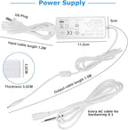 Litever Under Cabinet LED Lighting Kit, Super Bright, 6 PCS 12” Slim Light Bars, 31W 2000 Lumen, Dimmable, Plug or Wired Power Adapter, for Kitchen Cabinets Counter Shelf Workbench (Warm White 3000K)