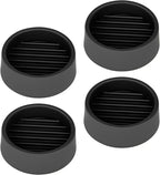 Non Slip Furniture Pads, 1.5” Round Rubber Caster Cups, 4 Pcs Furniture Coasters, Anti-Slip Gripper, Anti Slide Furnitures Feet Floor Protectors for Bed Couch Stoppers - Black