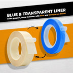 WOD SPT7A UHMW Polyethylene Transparent Film Slick Tape, 3 inch x 10 ft. Aggressive Adhesive - Ideal For Squeak Reduction, Drawers, and Bearings