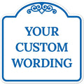 Custom Decorative Sign, Personalized Metal Sign for Business, Driveway, Home, Airbnb, Office Door Plaque, White Background, 12x12 Inches, ACM, Fade Resistant, Made in USA by Sigo Signs