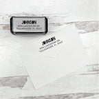Self Inking Modern Address Stamps | Custom Return Address Stamper (Colorblock, Medium)