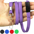 Bird Fiy Lanyard Light Purple Lanyards Neck Flat Premium Breakaway Badge Lanyard with J-Hook for ID Nametag Badge Holder