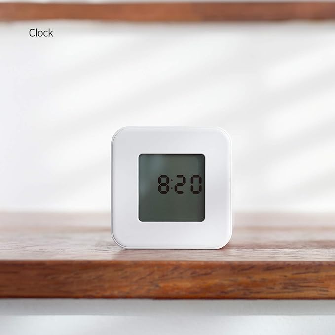 mooas Multi Cube Timer Clock (Mint) Rotating Flip Gravity Sensor Time Management Digital LED Clock & Timer 1, 3, 5, 10 min Setting ADHD Desk Office Productivity Kids Workout Kitchen