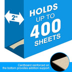 Extra Capacity Hanging File Folders, RAZCC 30 Pack Letter Size Reinforced Hanging Folders with Heavy Duty 2 Inch Expansion for Bulky Files, Filing Cabinet, Adjustable Tabs, Assorted Colors