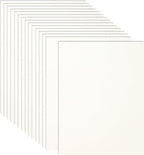 Guakicae 32 Sheets Cream Cardstock 8.5 x 11 Off White Paper, 80lb Thick Ivory Paper Card Stock for DIY Card Making, Wedding Invitations, Thank You Cards, Business Cards, Menus