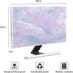 Baocicco Violet Marble Waterproof 32 Inch Anti-Static Dustproof LCD/LED/HD Abstract Creative Desigen Television Accessories Laptop TV LCD Screen Texture TV Decoration for LED LCD OLED TVs