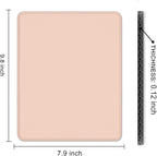 Auhoahsil Mouse Pad, 12 x 10 Inch Square Mousepad, 3mm Thick Rubber Mouse Mat with Pretty Design, Premium-Textured Non-Slip for Gaming Work Office Wireless Mouse Men Women, Orange Pink