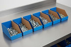Hudson Exchange 6x12x5.5" (25 Pack) Corrugated Parts Bin Box For Storage & Organization, Blue