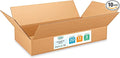 Large Shipping & Moving Boxes 20x12x3 inches (10-Pack) - Extra Strength 200 lb vs Regular - Corrugated Packing Boxes for Moving - Cardboard Box for Delivering - Packing Box by IDL Packaging
