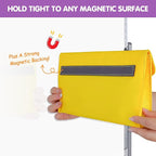 EAMAY Magnetic Marker Pen Holder for Whiteboard or Fridge Magnet Pencil Cup Storage Organizer ,Magnetic Storage Pockets, Whiteboard Accessory Case for Home Office School Supply Storage-Set of 4