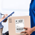 L LIKED 5000 4" x 6" Direct Thermal Shipping Labels with 250 Labels/Roll - Compatible with Zebra 2844 ZP-450 ZP-500 ZP-505, 20 Rolls