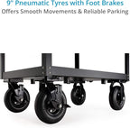 PROAIM Bowado 36" Video Camera Production Cart for Photographer, Videographer & Filmmaker. Payload up to 200kg/440lb. Collapsed Design (CT-BWDO-36)