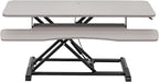 VIVO 42 inch Desk Converter, K Series, Height Adjustable Sit to Stand Riser, Dual Monitor and Laptop Workstation with Wide Keyboard Tray, Gray Top, Black Frame, DESK-V042KG