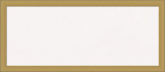 Amanti Art White Cork Board for Wall, 14x32 Vision Board with Gold Frame, Medium Corkboard Office Decor for Home Organization, Casual Corkboard Pinboard to display items for home organization