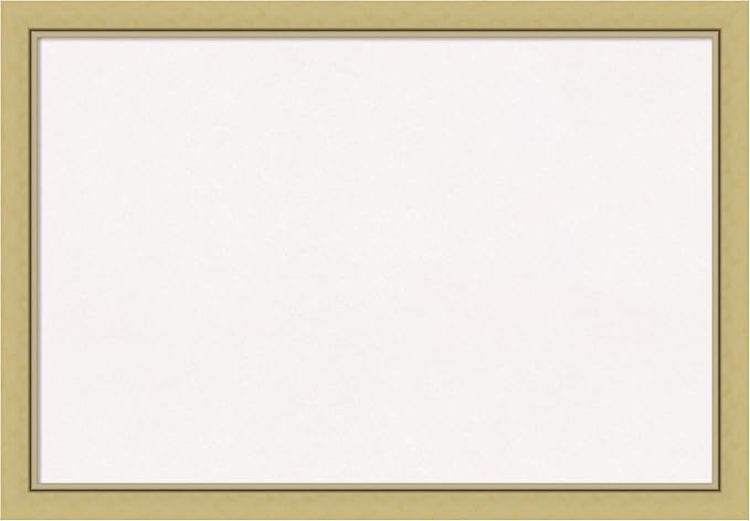 Amanti Art White Cork Board for Wall, 27x39 Vision Board with Gold Frame, Large Corkboard Office Decor for Home Organization, Casual Corkboard Pinboard to display items for home organization