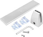 4 Pack T Shaped Office Desk Partition Clamp, Aluminum Sneeze Guard Bracket Support, Silver