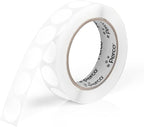 Perco White 1-Inch Round Circle Dot Sticker Labels with Easy Peel Perforation - 1,000 Labels per Roll - Strong Adhesion, Vibrant Colors for Organizing, Crafting & More - Made in USA