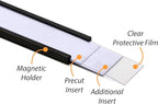 SmartSign Magnetic 'C' Channel Label Holders for Metal Racks and Shelves | 0.5" x 4" Pack of 25