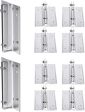 SINKAA Aluminum Corridor Sign Holder, 10 Pack Direct Sign Mount Bracket, Design for Restroom, Conference Room Classic Silver Signs - 4" Length, 1/8" Substrate - Easy to Install