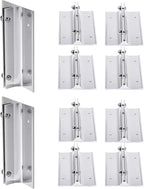 SINKAA Aluminum Corridor Sign Holder, 10 Pack Direct Sign Mount Bracket, Design for Restroom, Conference Room Classic Silver Signs - 4" Length, 1/8" Substrate - Easy to Install