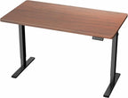 VIVO Electric 43 x 24 in Standing Desk, Memory Height Adjustment, 1B Series, Holds 220 lbs, Dark Walnut Top, Black Frame, DESK-1B4D