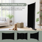 Room Divider 6FT 4 Panel Privacy Screen, 136'' Wide Fabric Indoor Room Divider Wall Divider for Room Separation, Portable Room Partitions and Dividers Freestanding Temporary Wall Room Separators
