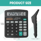 24 Pack Calculator Bulk, 12 Digits Calculators Desktop with Large LCD Display and Sensitive Butto, Solar and Battery Dual Power, Desk Calculator for School, Office, Home