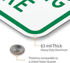 SmartSign 18 x 12 inch “Reserved Parking” Custom Metal Sign - Add Text, 63 mil Aluminum, 3M Laminated Engineer Grade Reflective Material, Green and White, Made in USA