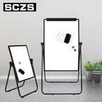 White Board Easel Office Portable Dry Erase Boards with Stand, Flipchart Easel Height Adjustable 36x24 inches, Perfect for Classroom, Preschool, Homeschool, Restaurant and Presentation (Black)