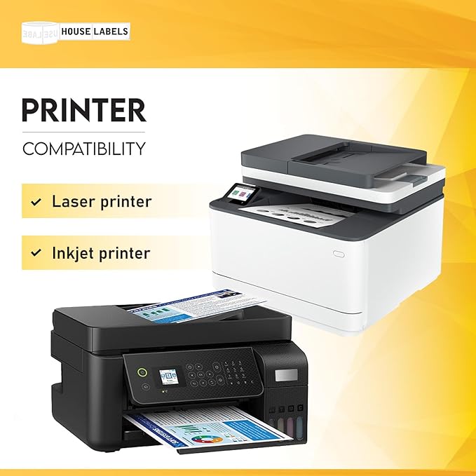 HOUSELABELS 20-up Shipping Labels (4" x 1") for Laser and Inkjet Printers, 700 Sheets