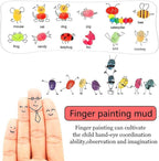 GTLZLZ Ink Pads for Kids, 20 Colors Craft Ink Pad, Washable Finger Ink Pads for Stamps, Paper, Scrapbooking, Wood Fabric