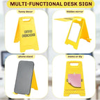 Funny Office Desk Accessories,Motivational Affirmations Office Cubicle Decor,Desk Decor,Phone Holder Mirror Acrylic Table Signs,Daily Desktop Corporate Work Humor Gifts for Coworker HR(Overachiever)