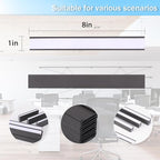 Eeoyu Magnetic Label Holders with Magnets Magnetic Data Card Holders with Clear Plastic Protectors for Metal Shelf, Whiteboard, Set of 30 (1 x 8 Inch)