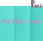 Printit Colors Multipurpose Paper, 20 lbs., 8.5" x 11", Turquoise, 500 Sheets/Ream – Premium Colored Copy Paper for Printing, School, and Office Use