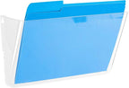 Amazon Basics Expandable Plastic Wall Pockets, File Organizer, Stackable, Letter Size, 1-Pocket, Clear