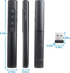 （4 Units） Wireless Presenter Remote, Presentation Clicker with Hyperlink & Volume Remote Control PowerPoint Office Presentation Clicker for Keynote/PPT/Mac/PC/Laptop