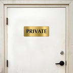 SmartSign Custom Brass Sign - 4" x 10", 40 mil REAL Bugle Brass Metal, Personalized Name Door Sign, Heavy-Duty Premium Engraved Door/Wall Mount Plaque for Business/Office, Gold and Black