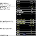 Aowasi [Upgraded 10 Inch] Digital Day Calendar Clock Auto-Diming & 8 Alarms Options Extra Large Non-Abbreviations Dementia Impaired Vision Senior Clocks for Memory Loss Alzheimer Eldarly
