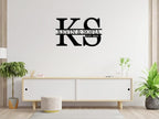 Valentine's Day gifts for 2026 Custom Metal Wedding Anniversary Sign, Personalized Family Name Sign, Initial Split Letter Monogram Signs, Custom Metal Signs, Monogram Wall Decor, Personalized Name wall decor for Home Decor Best Housewarming Gift Weddin...