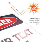 Custom Danger Sign, OSHA Sign, 24x30 Inches, Rust Free .063 Aluminum, Fade Resistant, Indoor/Outdoor Use, Made in USA