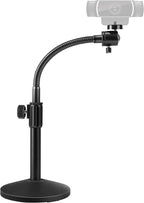 Puroma Webcam Stand Goose-Neck Mount Stand Upgraded Desktop Stand for Logitech Webcam C922 C930e C920S C920 C615 and Other Webcam with 1/4" Thread