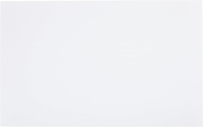 Amazon Basics Ruled Lined Index Note Cards, 500 Count, 5 Pack of 100, White, 5 in x 8 in