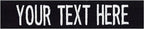 Custom Uniform Name Tapes Solid Colors. Made in The U.S.A. Ships Under 24 Hours. Black Webbing, 4 Inch Hook Fastener (Uniform Ready Fastener)