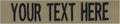 Custom Uniform Name Tapes Solid Colors. Coyote Tan Fabric, 5 Inch Sew on