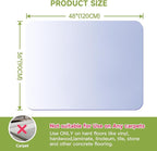 SOONAN Chair Mat for Hardwood Floor, 48" x 36" Clear Office Floor Mat, 0.08" Thickness Heavy Duty Computer&Desk Chair Mat,Floors Protector Chair Mats for Home & Office