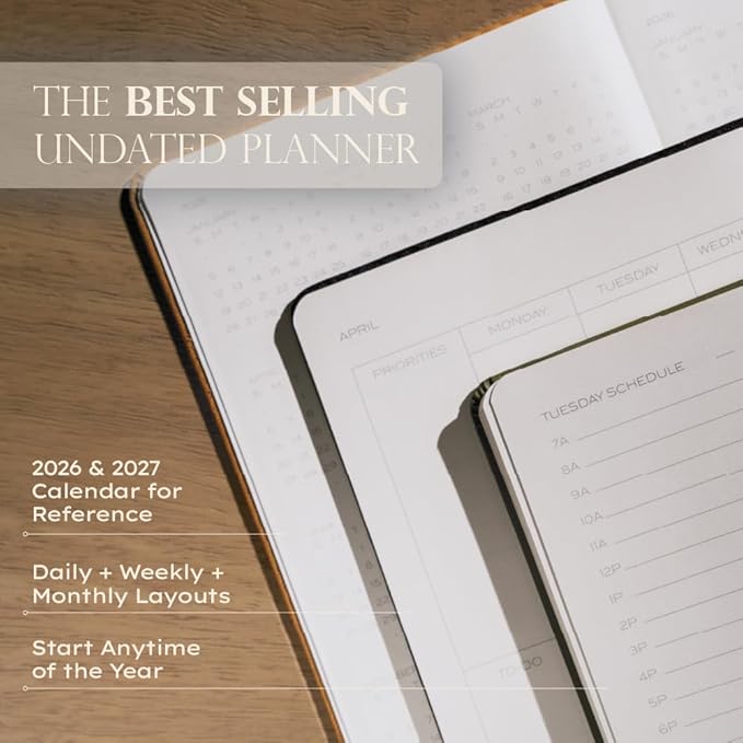 Anecdote 2026-2027 Planner: A Monthly, Weekly & Daily Planner with Calendar | 8.5" x 5.2" | Hardcover To-Do List Organizer, Planning Your Success, Start Anytime, Achieve Productivity Goals (Olive Green)